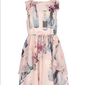 Ted baker layered dress in water bottle print